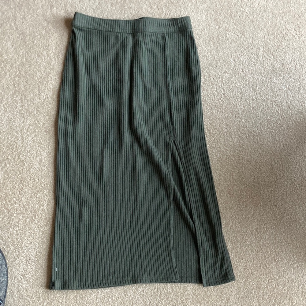 A&F knit midi skirt